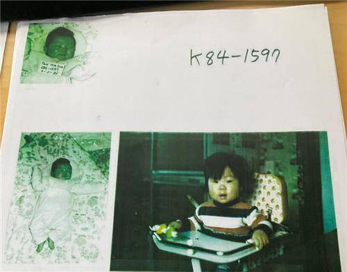 박민숙 씨 어릴 적 모습 [아동권리보장원 입양인지원센터 제공]