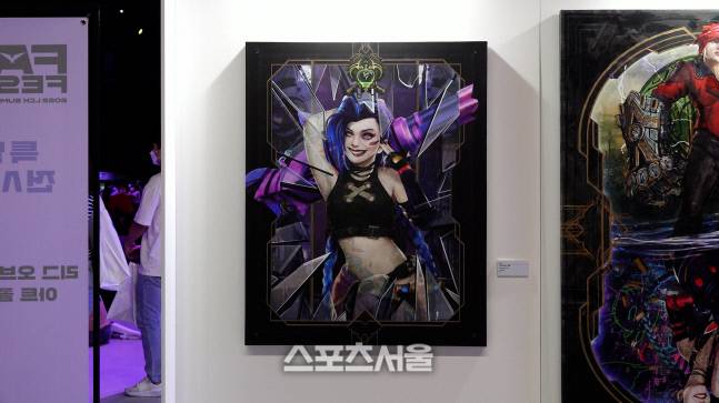 세계적 아티스트가 참가한 리그 오브 레전드 챔피언 ‘징크스’ 작품. 강릉=박경호기자 park5544@sportsseoul.com