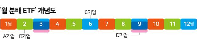 ‘월 분배 ETF’ 개념도. 그래픽=김문중 기자