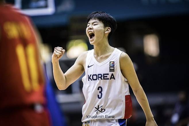 한국 18세 이하 농구대표팀 가드 강성욱. 사진 FIBA