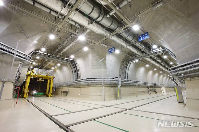 [경주=뉴시스] 경주 중저준위 방사성폐기물 1단계 지하동굴처분시설. 2022.08.29. (사진=원자력환경공단 제공)