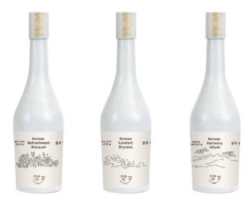 지평주조가 최근 선보인 ‘석탄주’, ‘부의주’, ‘백화주’ 등 프리미엄 막걸리 3종. /지평주조 제공