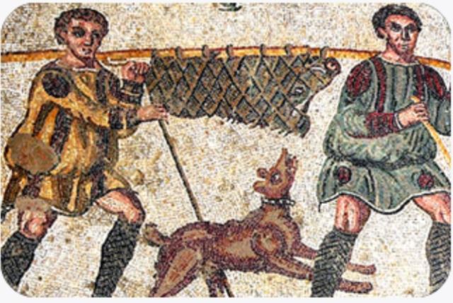 로마 시대 작품에 담긴 로트와일러의 초창기 모습. stessentialpet