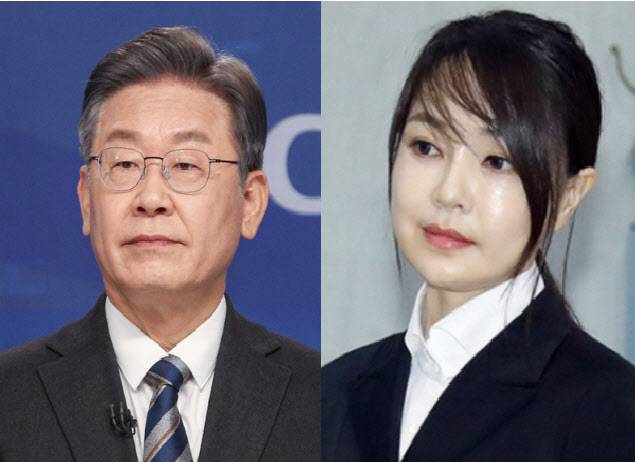 이재명 더불어민주당 대표와 김건희 여사 (사진=연합뉴스)