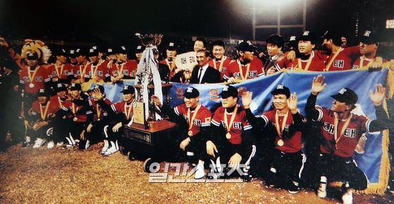 [프로야구사] 1989년 해태타이거즈 4년 연속 한국시리즈 우승 /IS포토(외부자료)