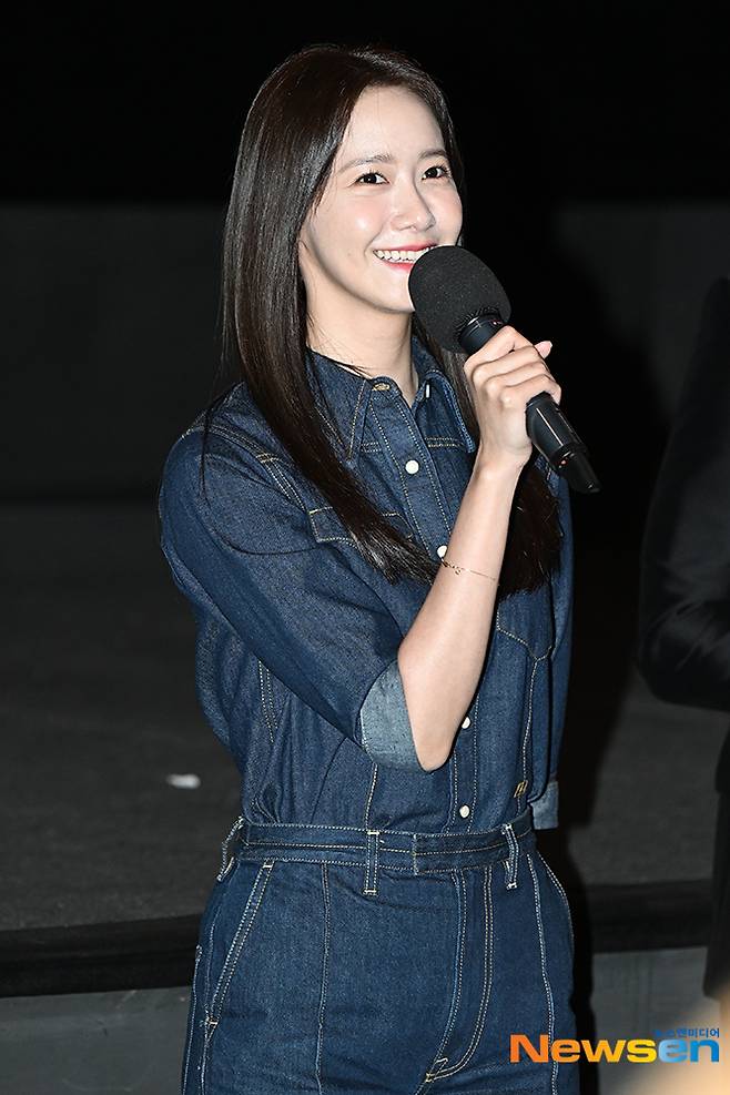 Actor Lim Yuna attends the stage greeting of the movie Confidential Assignment 2: International at CGV Wangsimni in Seongdong-gu, Seoul on the afternoon of September 12.