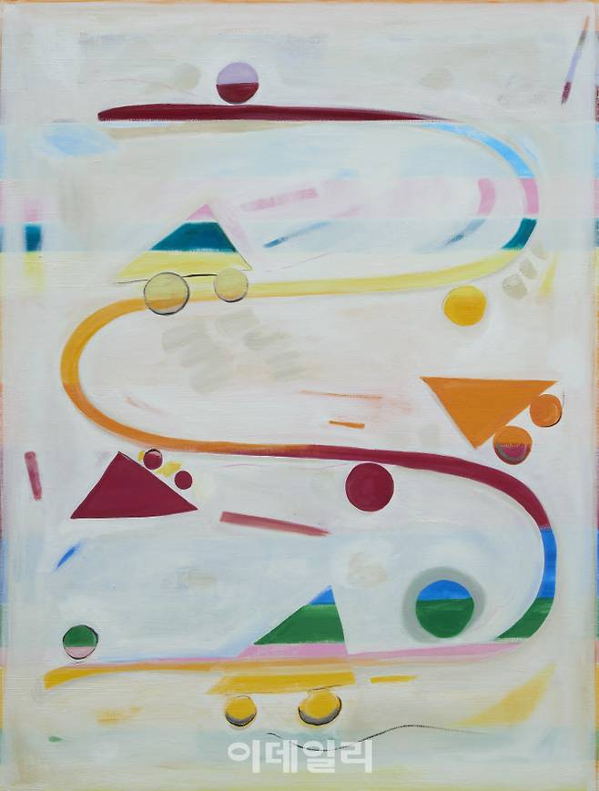 정지원 ‘스케이팅’(Skating·2022), 캔버스에 오일, 130×97㎝(사진=갤러리도스)