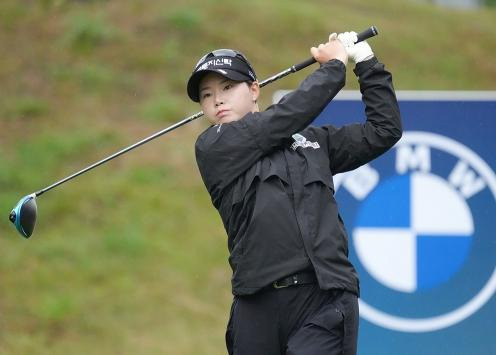 임희정이 2021년 LPGA 투어 BMW 레이디스 챔피언십에서 드라이버샷을 날리고 있다. BMW 코리아