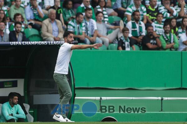 스포르팅 리스본의 후벵 아모림 감독. ⓒAFPBBNews = News1