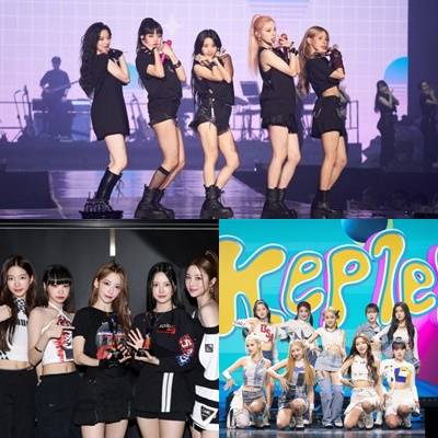 (여자)아이들·케플러·르세라핌 (위부터 시계방향)