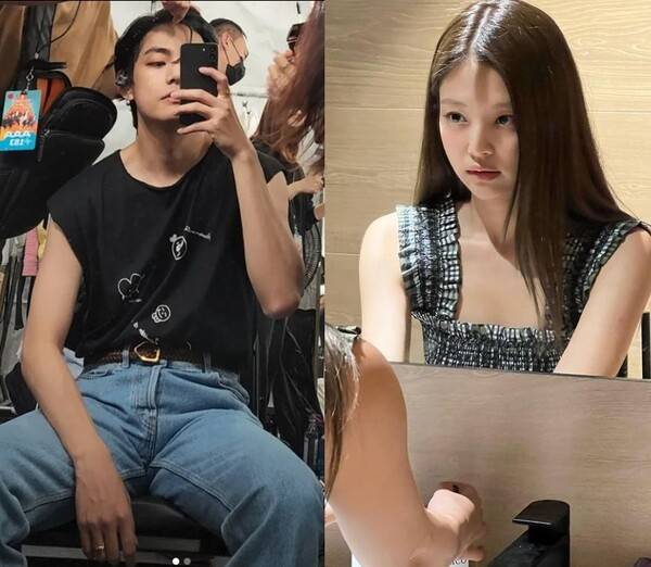 사진=뷔, 제니 인스타그램