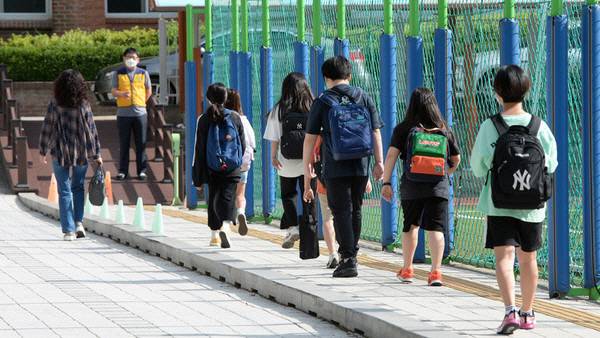 ▲ 도내 한 초등학교 등교 모습[강원도민일보 자료사진]