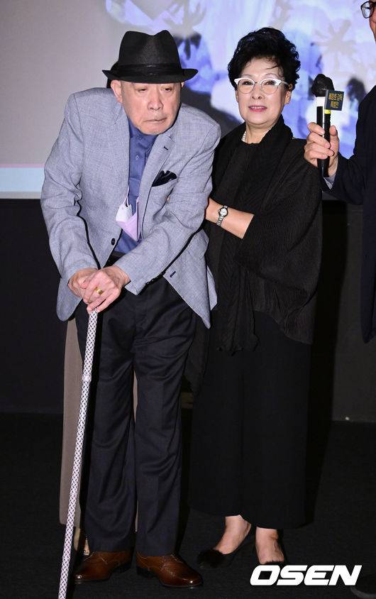 [OSEN=김성락 기자] 배창호 감독 특별전 배우 김희라, 김수연 부부. 2022.09.16 /ksl0919@osen.co.kr