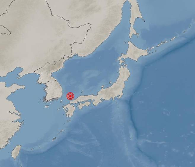 기상청은 19일 오후 8시40분께 울산 동구 동쪽 144㎞ 해역에서 규모 4.6 지진이 발생했다고 발표했다. 기상청 제공
