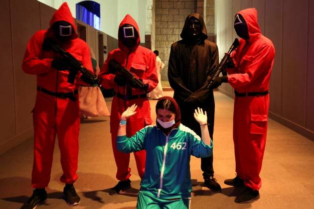 사우디아라비아에서 열린 오징어게임 챌린지[연합뉴스]