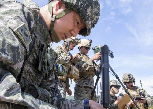 한미 해병대가 올해 3·4분기 강원도 필승사격장에서 한국해병대연습프로그램(KMEP)을 실시하고 있다. 사진 제공=미 국방부