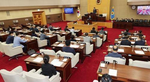 충북도의회 본회의장 [연합뉴스 자료사진]