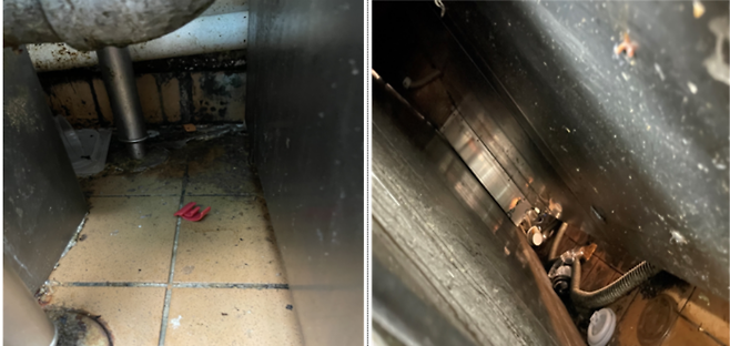 한국맥도날드 청담점 조리장 내 위생 상태 [사진=식품의약품안전처]