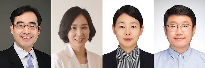 　◇왼쪽부터 유수종·정고은·정수민·한경도 교수