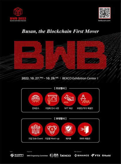 ▲BWB(Blockchain Week in Busan) 2022 포스터./제공=부산시