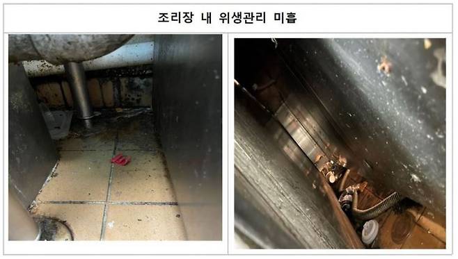 한국맥도날드 청담점 위반 내용 [식품의약품안전 제공]