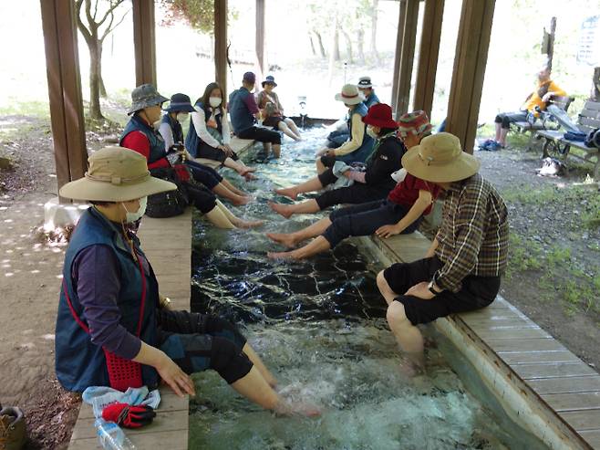 족욕탕. 강종임 해설사 제공