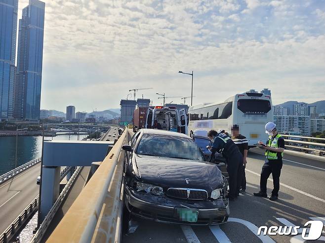 사고현장.(부산경찰청 제공)