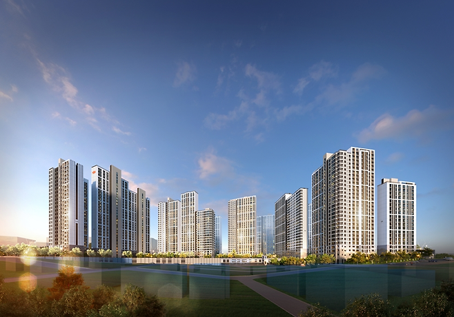 e편한세상 부평역 센트럴파크 투시도 [사진 = DL건설]