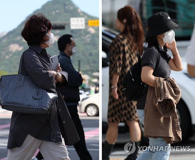 '기온 뚝' 큰 일교차 [연합뉴스 자료사진]