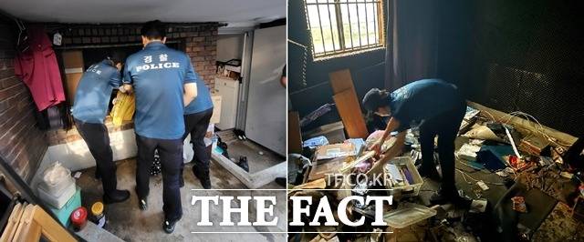 서울청 23기동대는 최근엔 폭우로 침수 피해를 본 지역에 출동해 대민지원 업무를 수행했다./23기동대 제공