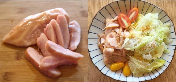 '미세스올리버-어그레시브 닭가슴살'은 조리 없이 즉석 섭취가 가능하며 다양한 응용이 가능하다. 사진=주식회사에이치엠에이치 제공