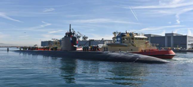 로스앤젤레스급의 아나폴리스함(SSN-760·6000t급)은 미 해군의 주력 공격용 핵잠수함으로 꼽힌다. /아나폴리스함 웹사이트.