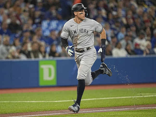 뉴욕 양키스가 MLB닷컴이 발표한 파워랭킹 톱5에 이름을 올렸다. 사진은 27일(한국시각) 토론토 블루제이스전에 출전한 애런 저지(양키스). /사진=로이터