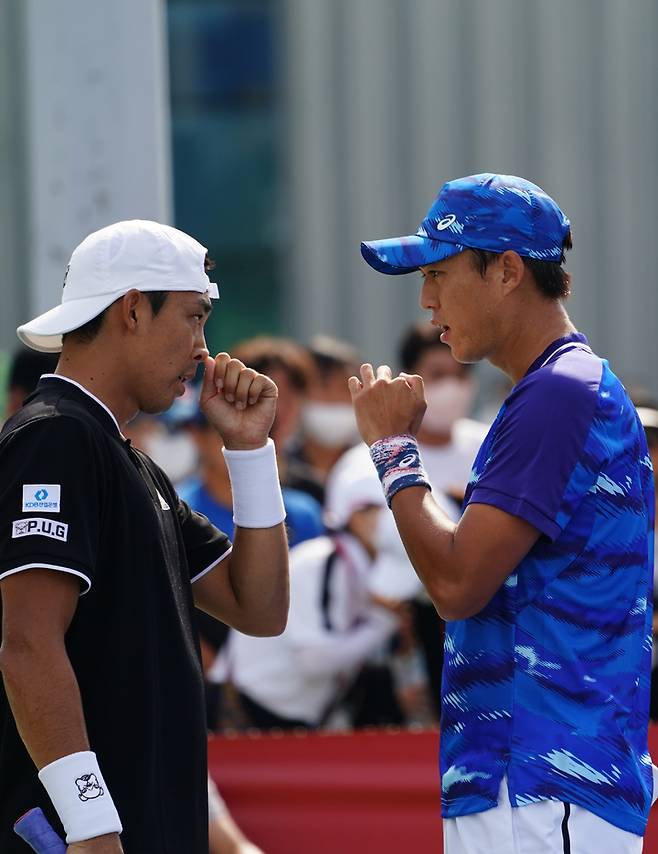 [서울=뉴시스] 남지성-송민규. (사진= 코리아오픈 대회 조직위원회 제공) *재판매 및 DB 금지