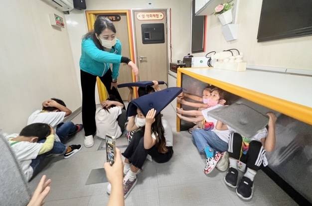 [음성=뉴시스] 재난안전 체험마당. (사진=음성군 제공) photo@newsis.com *재판매 및 DB 금지