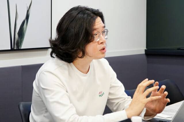 김우준 이팝소프트 최고기술책임자가 28일 지디넷코리아와 인터뷰하고 있다.