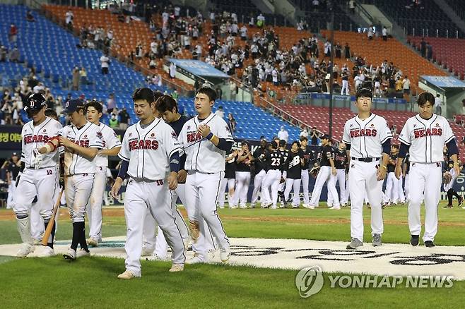 두산 베어스 선수단 [연합뉴스 자료사진]