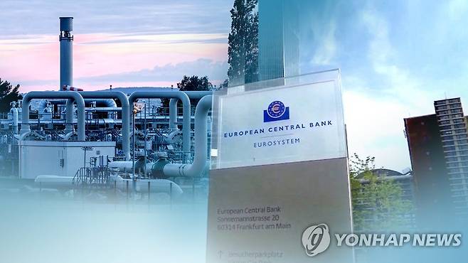 갈수록 어두워지는 유로존…우크라 전쟁 충격에 '허우적'(CG) [연합뉴스TV 제공]