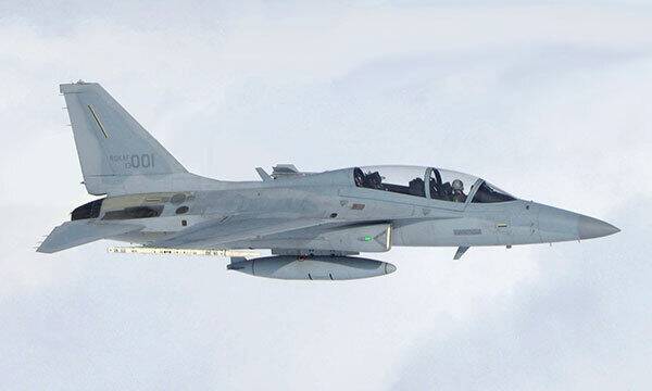 한국 공군 FA-50 경공격기가 성능 점검을 위해 비행하고 있다. 세계일보 자료사진