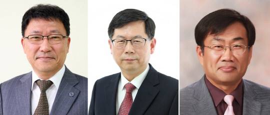 (왼쪽부터) 한국원자력연구원 김학노 박사, 백원필 박사, 주한규 서울대 원자핵공학과 교수