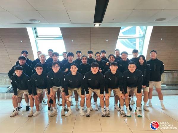 한국 선수단 / 사진=한국라크로스협회 제공