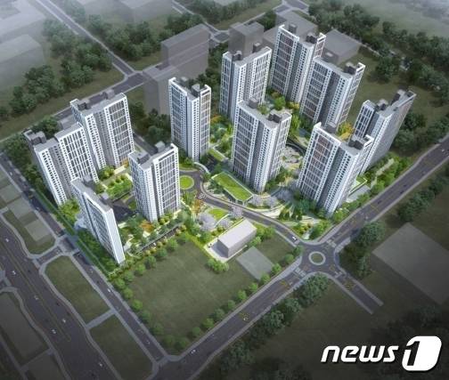오송읍에 들어설 오피스텔 조감도. / 뉴스1