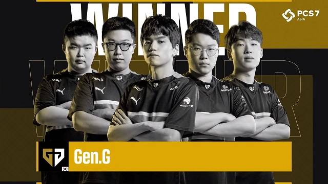 'PCS7 아시아' 1주 차 1위팀 한국 젠지 /크래프톤 제공