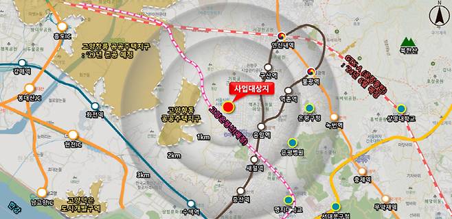 신사동 성락타운아파트 소규모재건축정비사업 위치도 [사진 = 대보건설]