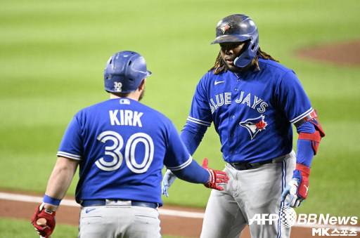 토론토가 와일드카드 1위 확정에 한 발 더 다가섰다. 사진(美 볼티모어)=ⓒAFPBBNews = News1