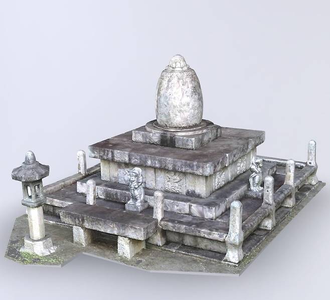 [서울=뉴시스] 보물 달성 용연사 금강계단 네이버 지식백과 3차원(3D) 콘텐츠 서비스 이미지 (사진=문화재청 제공) 2022.10.04. photo@newsis.com *재판매 및 DB 금지