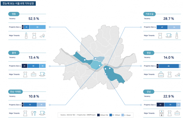 2022 서울 리테일 가두 상권 보고서. 자료=쿠시먼앤드웨이크필드