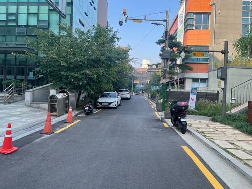 동호로 11길 지중화 공사 후 모습. 사진 제공=서울 중구