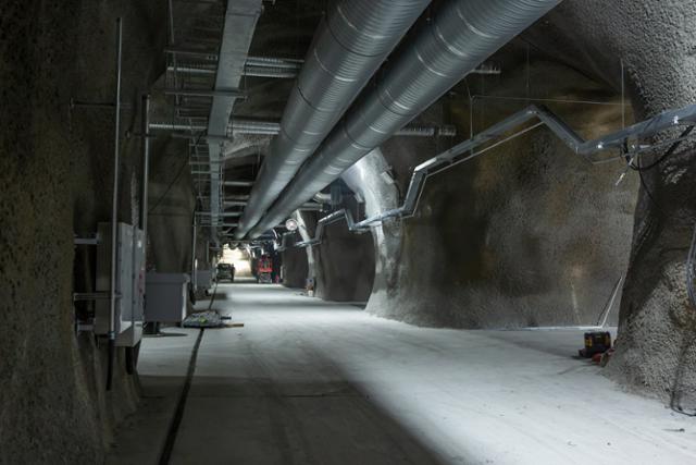 예미랩 지하실험실이 이어지는 지하터널의 모습. 기초과학연구원 제공