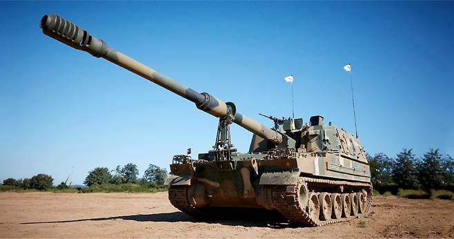 A K9 self-propelled howitzer by Hanwha Defense (Hanwha Defense)